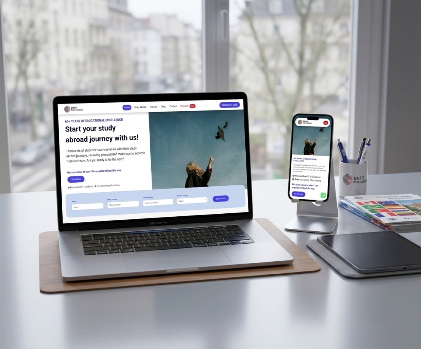 BNPS International website screenshot