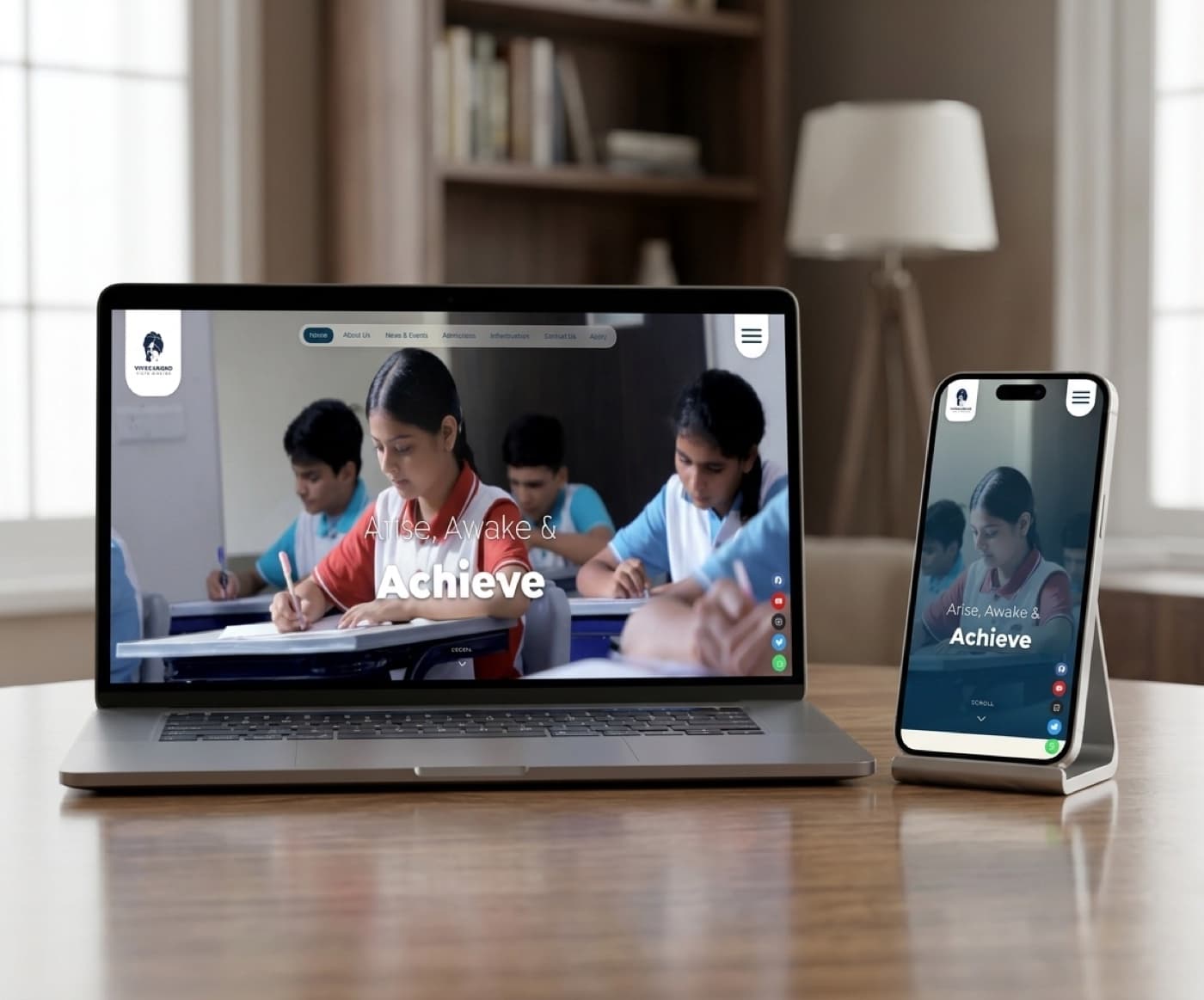 Vivekanand Vidya Niketan website screenshot